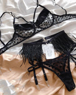 Lingerie Sexy Mesh Bra Set