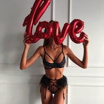 Lingerie Sexy Mesh Bra Set